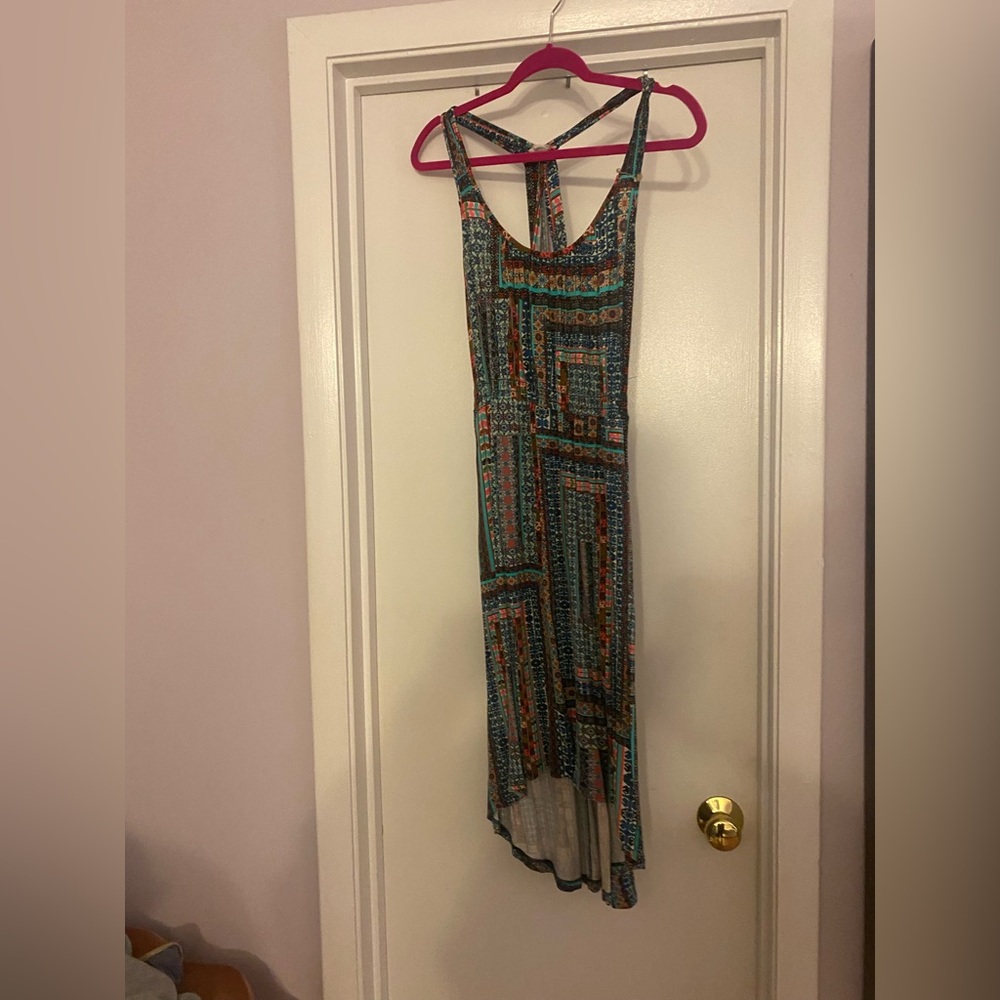 Anthropologie razorback high low dress